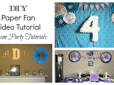 DIY Paper Fan  Frozen Party Tutorial