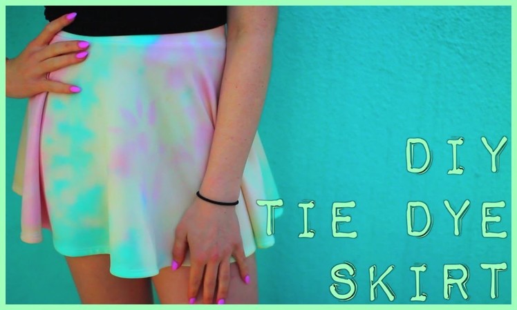 DIY Tie Dye Skirt