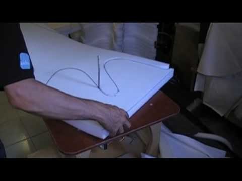 DIY upholstery foam saw