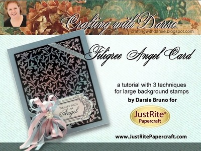 Filigree Angel Card by Darsie Bruno for JustRite Papercraft