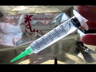 How To Apply Adhesive E6000 Glue into a Craft Syringe. Glue Dispenser to adhere DIY Craft Projects