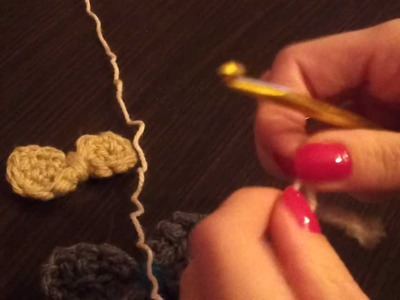 How to crochet bow pin.bow brooch (easy crochet tutorial|)