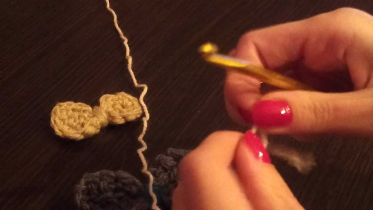 How to crochet bow pin.bow brooch (easy crochet tutorial|)