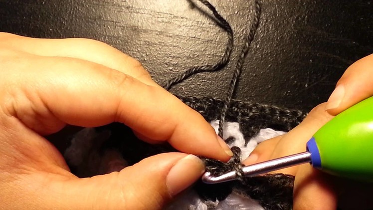 How to: Crochet skull beanie - pattern 2
