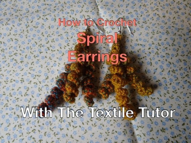 How to Crochet Spiral Earrings
