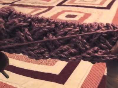 How to Crochet the Celtic Weave in the Round (left-handed)