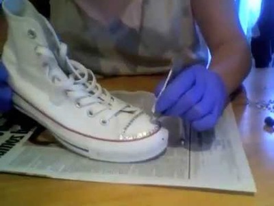 How To: DIY Swarovski Crystal Covered Converse