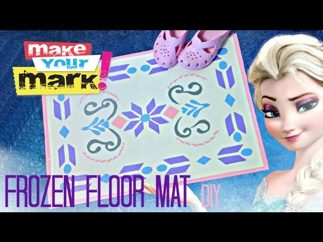 How to: Frozen Inspired Floor Mat DIY