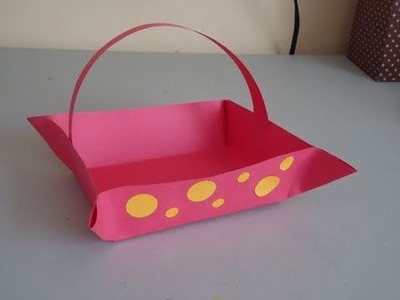 How to make a construction paper basket - EP