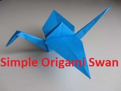 How To Make Origami Swan Crane  -  Easy Swan Crane - Craft Paper Swan Crane