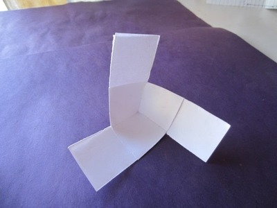 How to make three blade paper fan-craft art