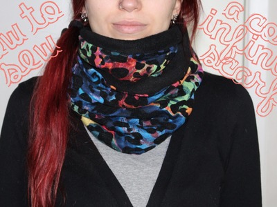 How to sew a cosy infinity scarf. loop scarf - perfect for cold days - DIY tutorial