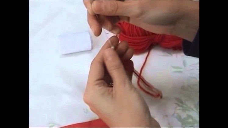 How to thread beads onto knitting