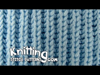 Knit Fisherman's Rib stitch & How to Bind off