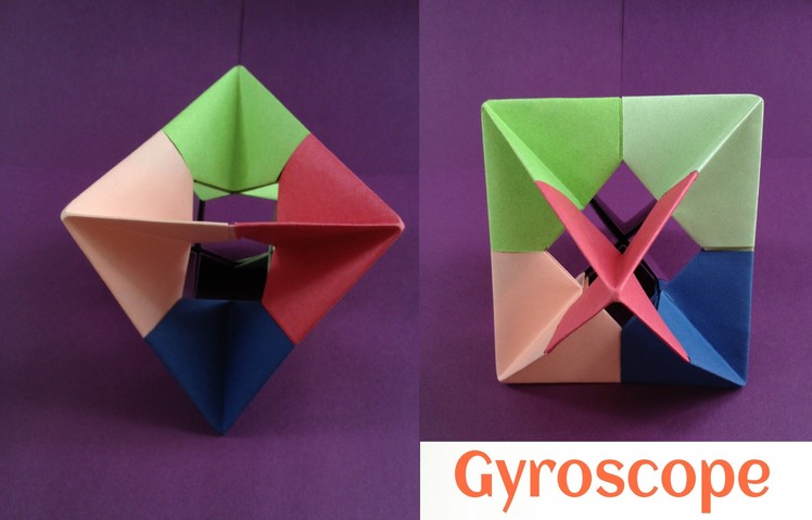 Origami Paper "Gyroscope" (Modular Spinner )!!
