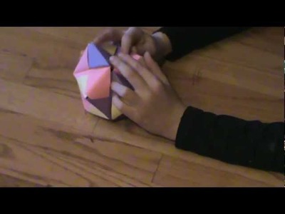 Origami sonobe ball (12 units)