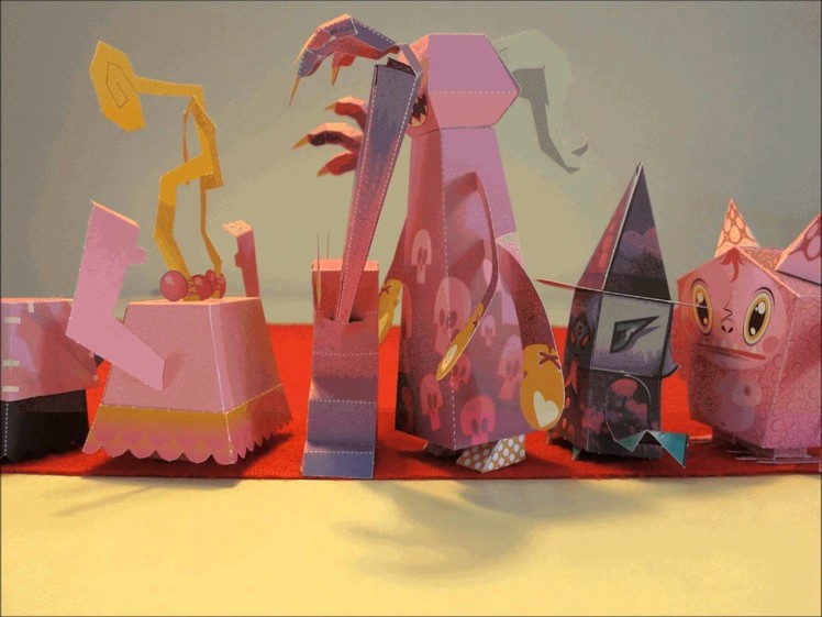 Papercraft - paper monsters: A horrible breakfast and other monstrous affairs.  - dutchpapergirl