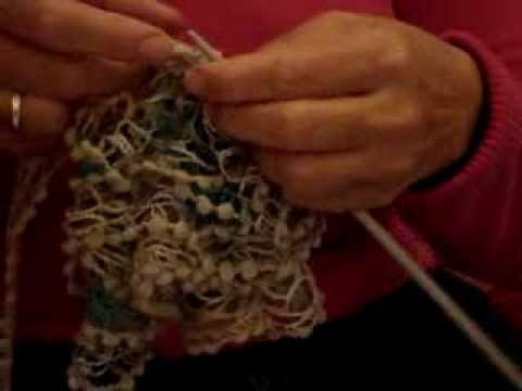 Ruffled scarf knit. How to make it! Tutorial 1