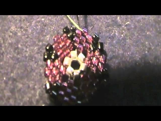 Tutorial DIY: Orecchini peyote fiori " Velvet passion" earrings Xmas theme
