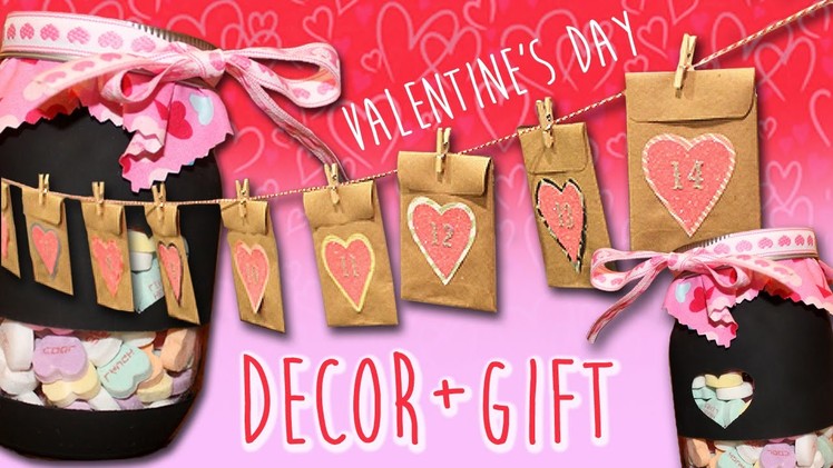 ♥ Valentine's Day DIY Countdown Calendar + Mason Jar Gift ♥