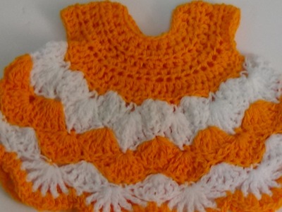 Very easy crochet baby dress-1