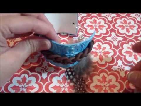 25 Days of Christmas Crafts: Polymer Clay Southwestern-Inspired Feather Cuff