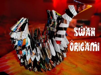 3D Swan Origami