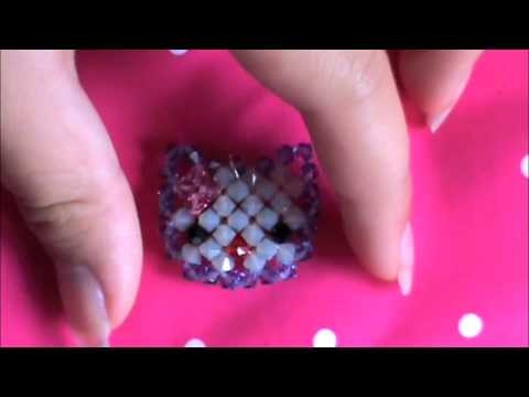 A charm made out of swarovski beads