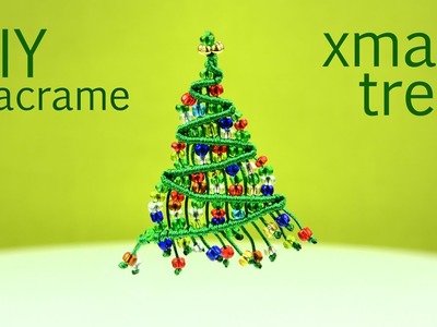 Beaded Macrame Christmas Tree - Tutorial