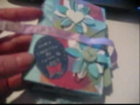 Chunky mini scrapbook made from 1 sheet of paper