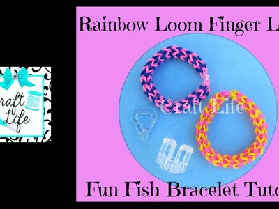 Craft Life Finger Loom Rainbow Loom Review ~ Fun Fish Bracelet Tutorial
