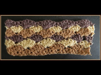 Crochet Solid Shell Stitch Pattern (Multiple examples)