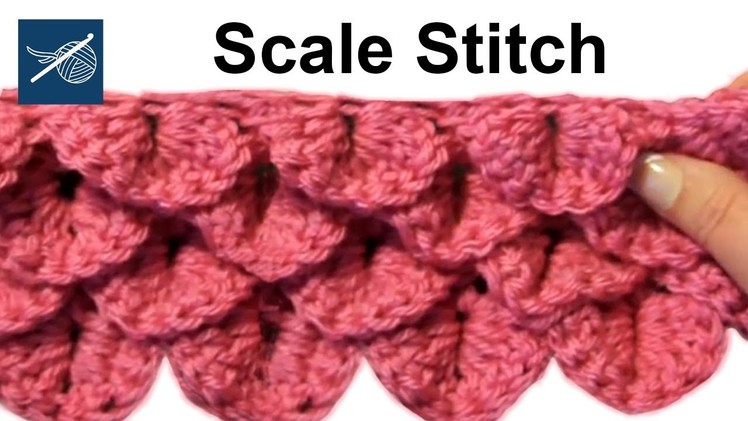 Crocodile Scale Stitch - Baby Blanket, Shawl, Scarf Crochet Geek Left Hand