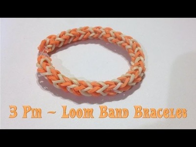 DIY 3 Pin Simple Weave Loom Band Bracelet - Using Homemade Loom