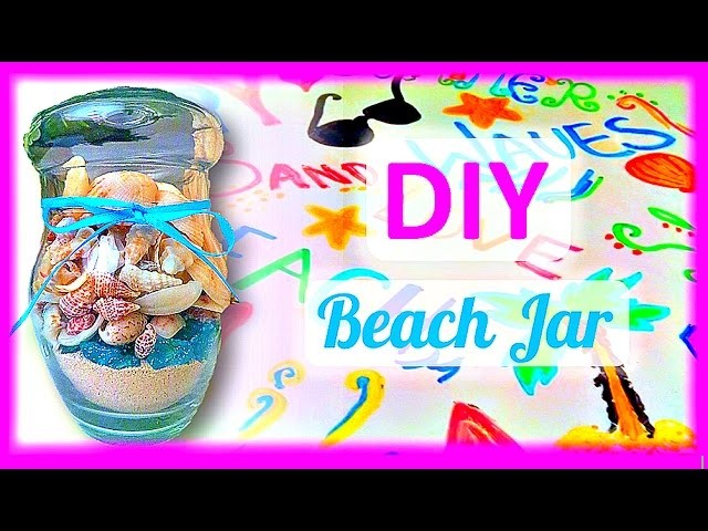 DIY Beach Mason Jar :: 2CupsofDelight