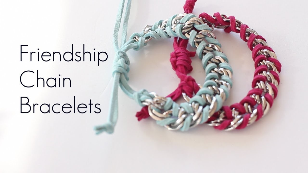 DIY Chain Friendship Wrap Stacked Bracelets EASY How To MAKE