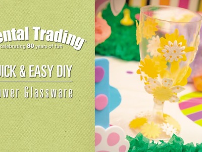 DIY Easter Flower Glassware