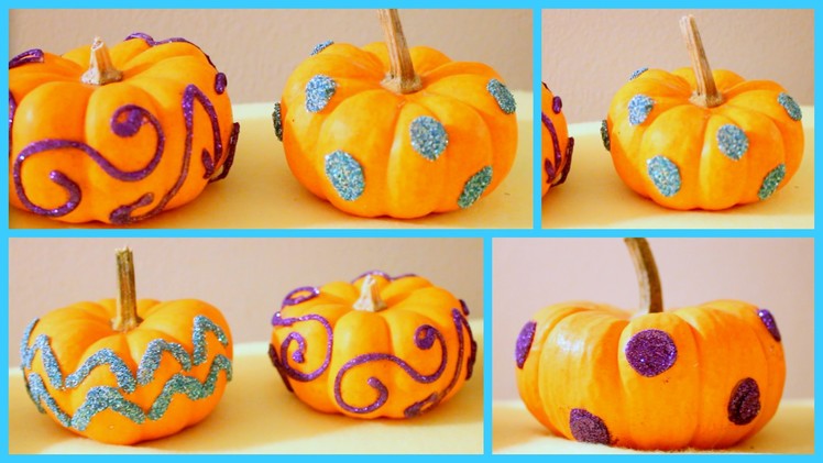 DIY: Halloween Room Decor Glitzy Pumpkins!