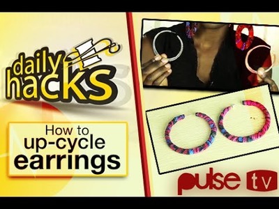 DIY-How to cover earrings with African fabric