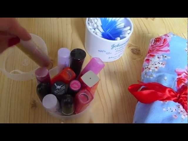 DIY Makeup Storage Ideas!(Brush Roll and Lipstick Holder)