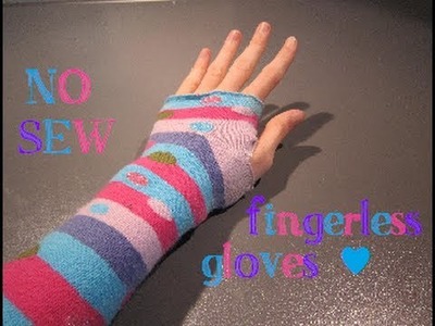 DIY mini: NO-SEW Fingerless Gloves - ABCrafts