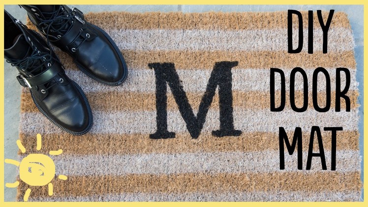 DIY | Monogram Doormat