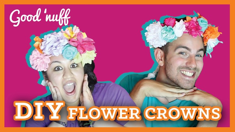 DIY Paper Flower Crowns (#GoodNuff)