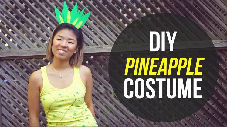 ✂ DIY Pineapple Halloween Costume