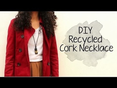 DIY Recycled Wine Cork Necklace