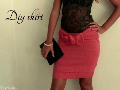 Diy skirt (from sweater to skirt)