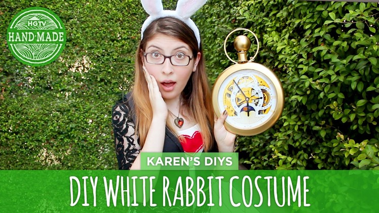 DIY White Rabbit Costume from Alice in Wonderland - HGTV Handmade