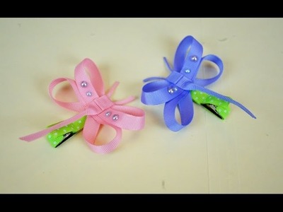 DRAGONFLY Ribbon Sculpture Spring Bug Animal Hair Clip Bow DIY Free Tutorial by Lacey