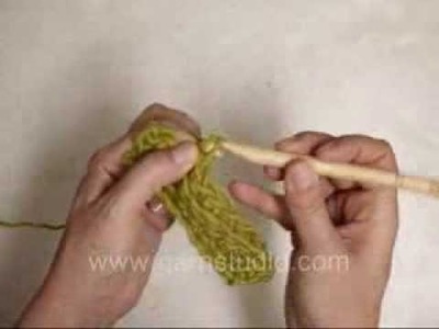 DROPS Crochet Tutorial: How to crochet rib - horizontal