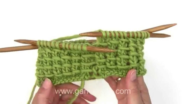 DROPS Knitting Tutorial: How to work a bamboo pattern
